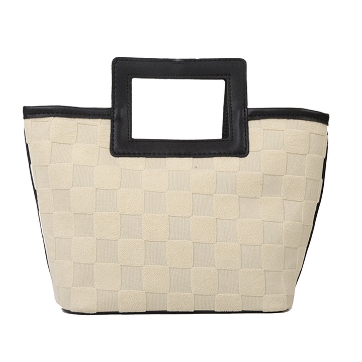 Női kézitáska, longziming, Canvas, Fehér