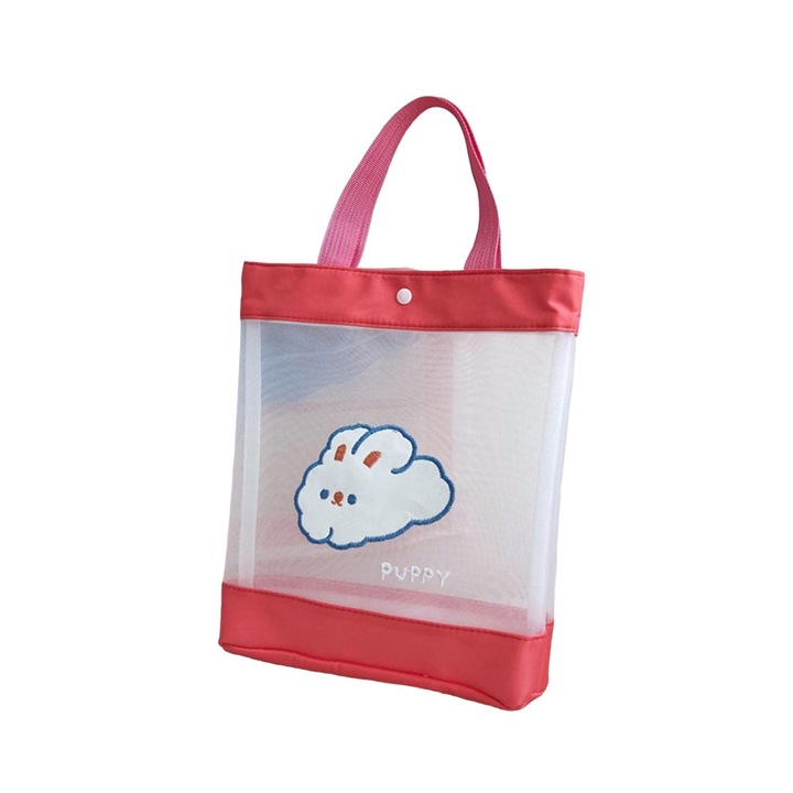 Női táska, longziming, PVC, rózsaszín/fehér