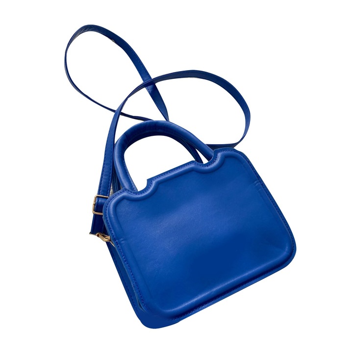 Női táska, longziming, Ökológiai bőr, Kék