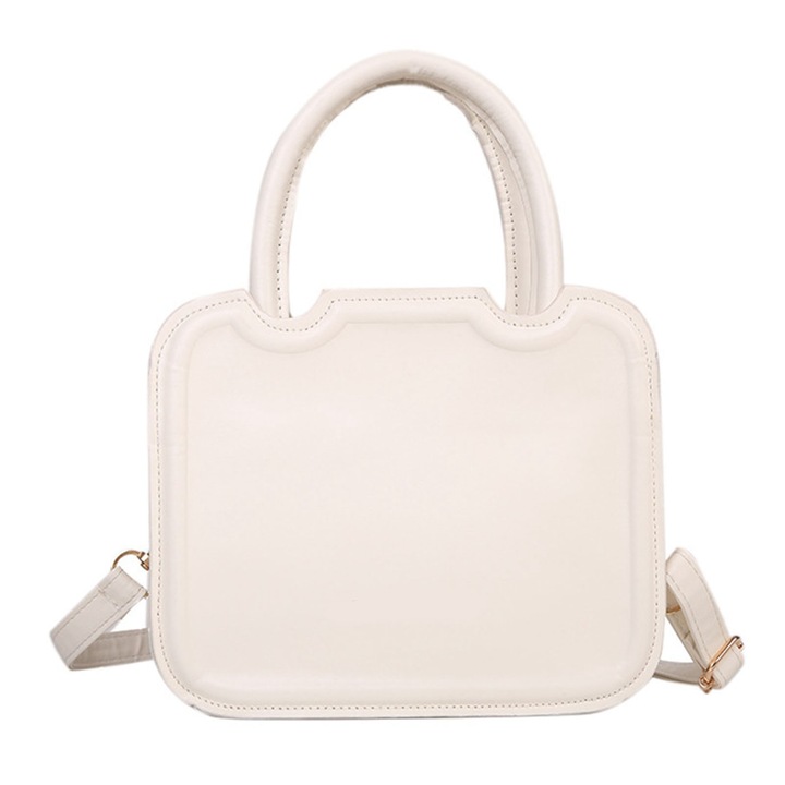 Női táska, longziming, Ökológiai bőr, Fehér