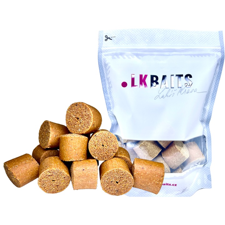 Пелети хранилки KAPR 38мм, LK Baits, 1кг, натурални, с аромат на печени семки