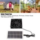 Ventilator de evacuare cu panou solar 15W, Longziming, eficient, portabil, 16x9.5x0.5cm, 12x12x2.5cm