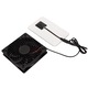 Ventilator de evacuare cu panou solar 15W, Longziming, eficient, portabil, 16x9.5x0.5cm, 12x12x2.5cm