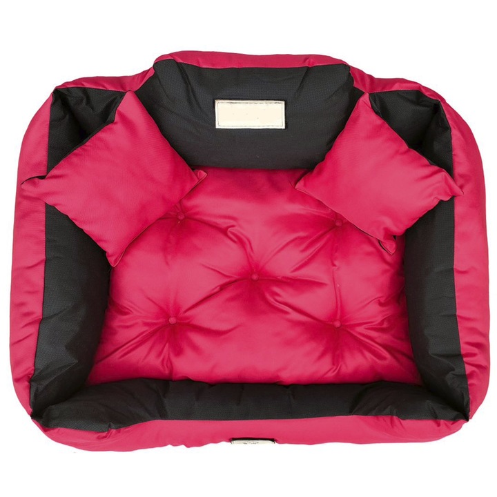 Pat Pentru Caine, Edanti, 55X45 Cm, Impermeabil, Spatiu Pentru Nume, Rosu