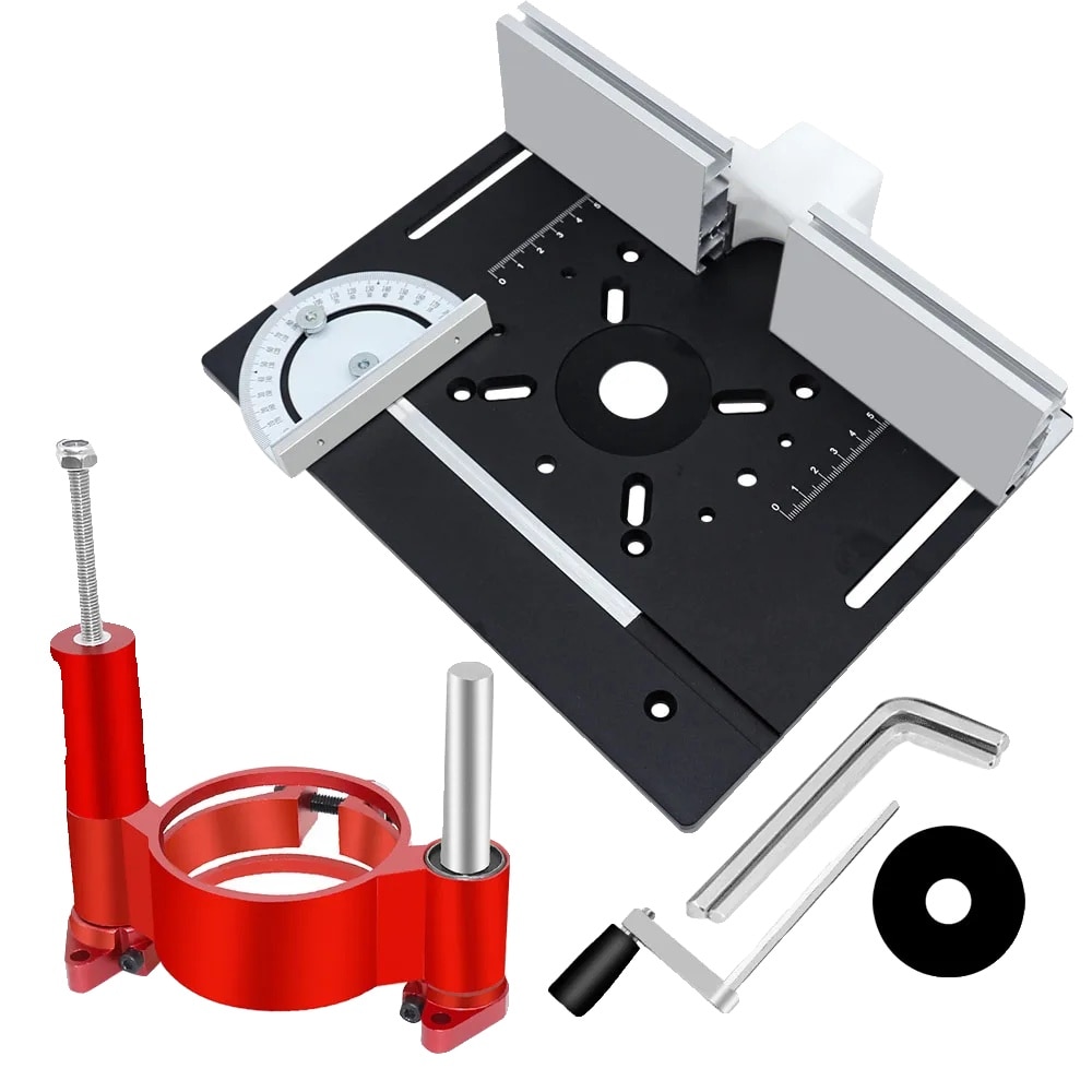 サプライ・アクセサリ・グッズ ra Placa insertie pentru masa de frezat, set 4 piese, aluminiu