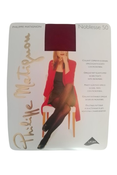 Dres Philippe Matignon, Microfibra, 50 den, Grena, 5-XL