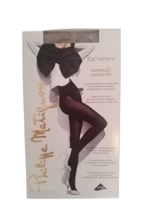 Dres Philippe Matignon, Cotton & Cashmere 150 den, Sand