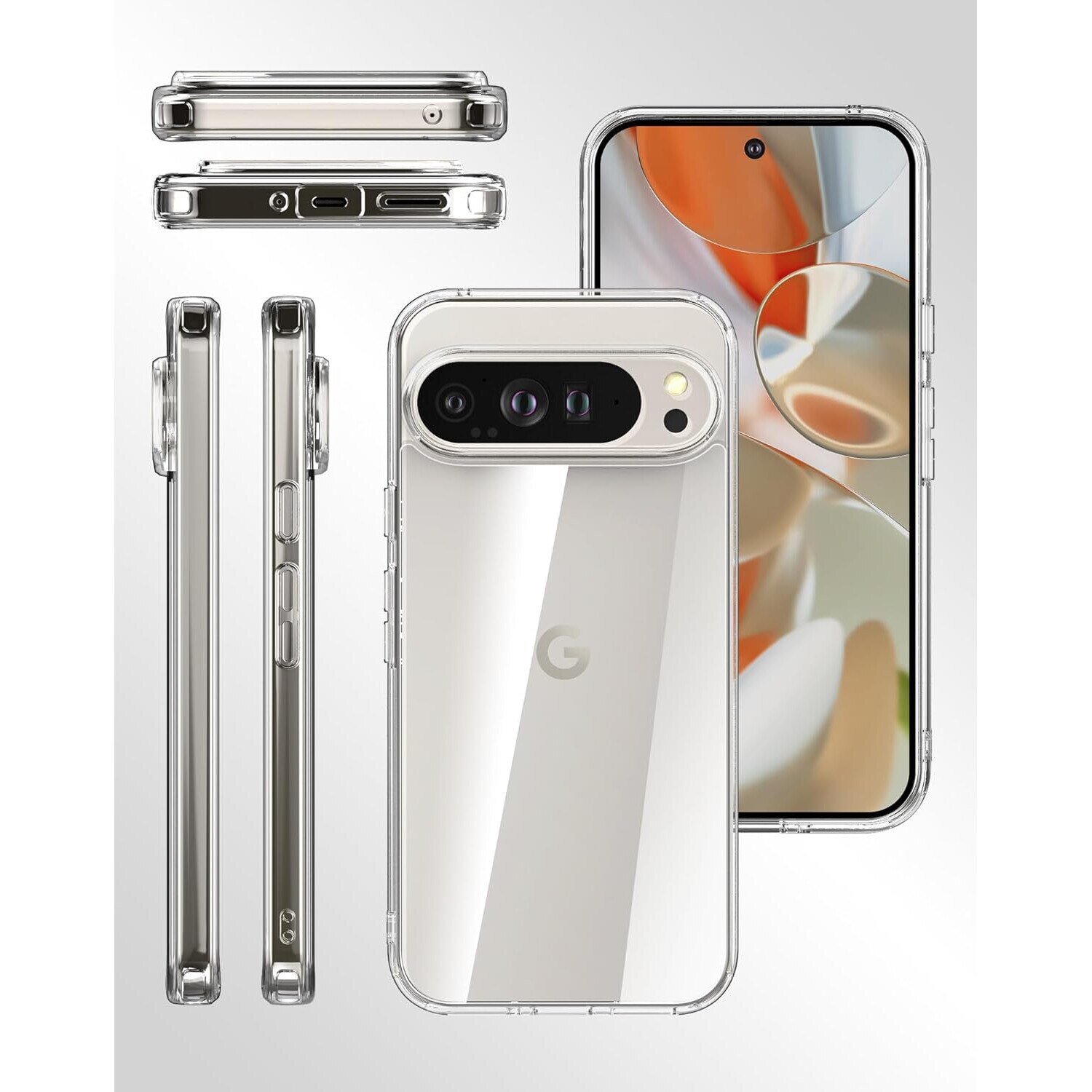 Husa pentru Google Pixel 9 / 9 Pro Anti-Shock 1.5mm cu protectie lentile transparent