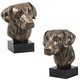 Rodéziai Ridgeback kutya szobor, Art-Dog, bronz, kő lábazaton, 30x45cm