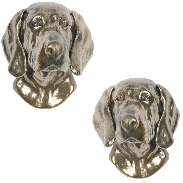 Statueta Weimaraner, Art-Dog, decorare unica, bronz rece, 20x30cm