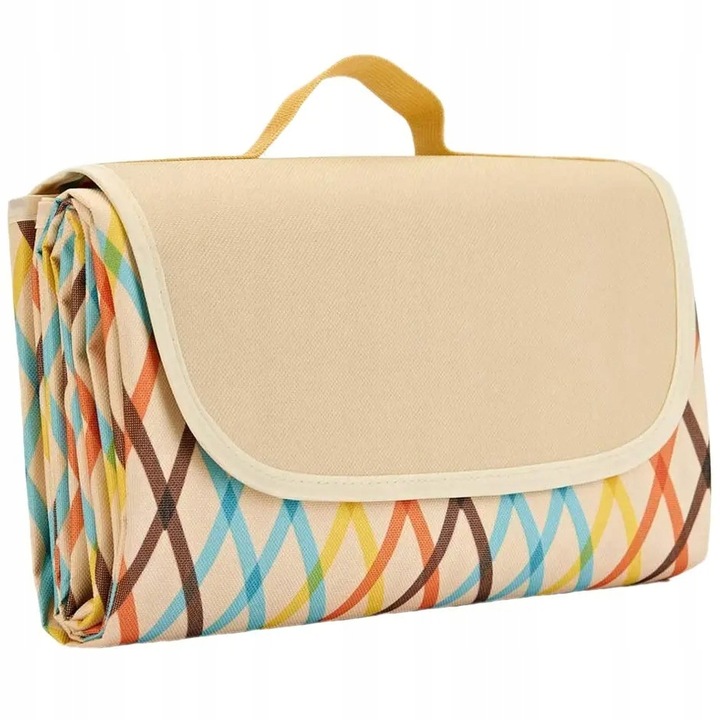 Одеяло за пикник, PAGMIL, водоустойчиво с изолация, многоцветно, 200x200см