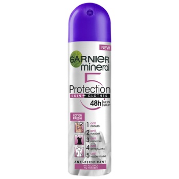Deodorant spray pentru femei Garnier Soft, 150 ml Deodorant spray pentru femei Garnier Soft, 150 ml