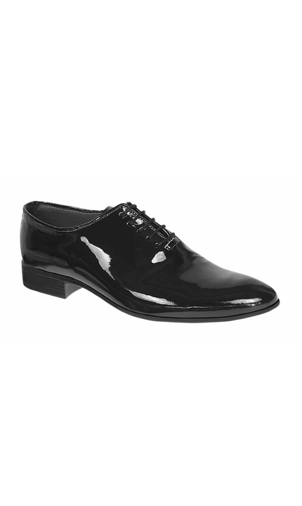Pantofi barbati de ceremonie din piele naturala Lac Negru Marimea 44