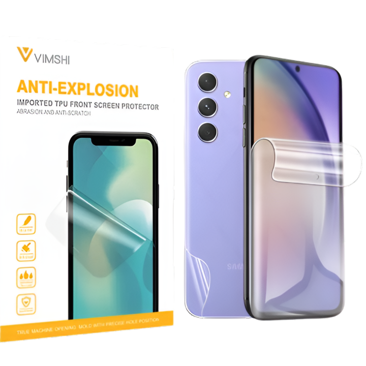 Пълен преден и заден комплект за защита, Съвместим с HUAWEI Enjoy Z 5G, Premium Silicon, Ultra-Clear, Комплект за лесна инсталация, Vimshi
