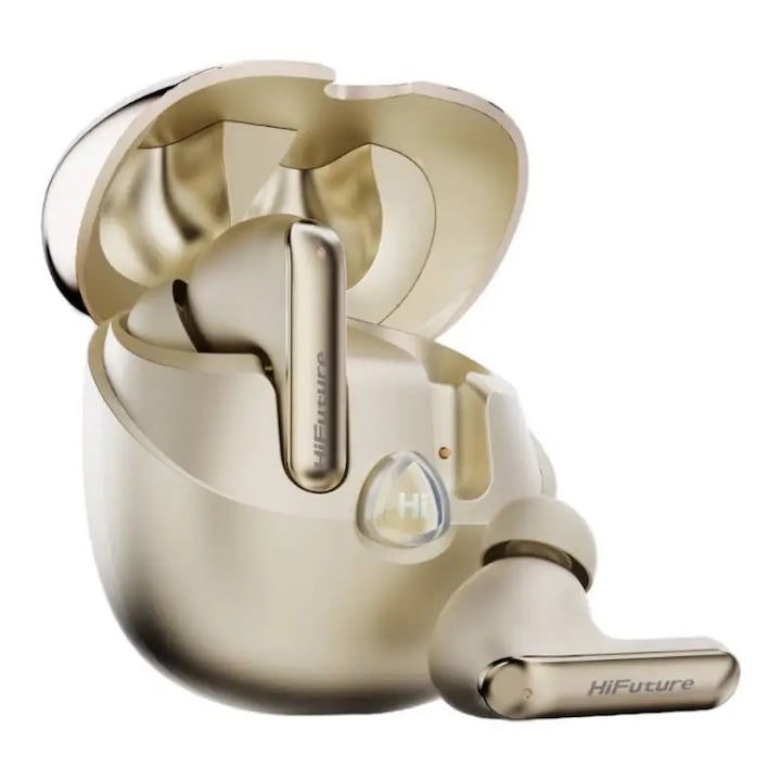 Casca bluetooth hands-free Pyramid®, wireless, V5.0, Android/iOS, microfon incorporat, sunet clar, alb, U7S-TWS