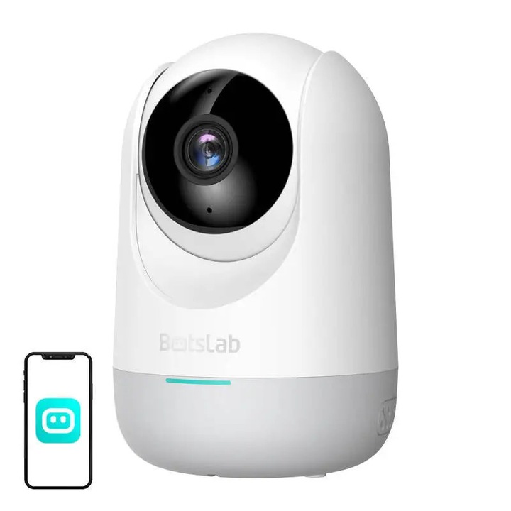 Camera de supraveghere lentila duala 6MP, P2P WIFI 2.4G 1080P, PTZ cu senzor de miscare, detectie umana si aplicatie iCSee