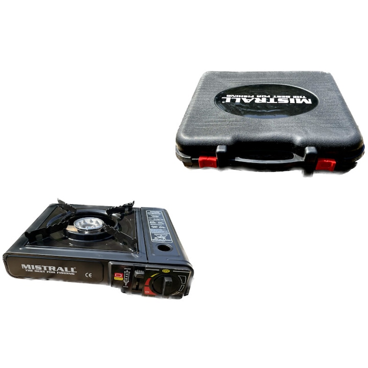 Газов котлон Mistrall със система за безопасност, черен, 185x67 мм