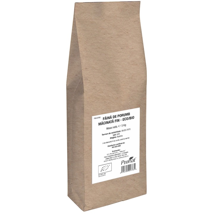 Faina bio de porumb macinata fin, Pronat