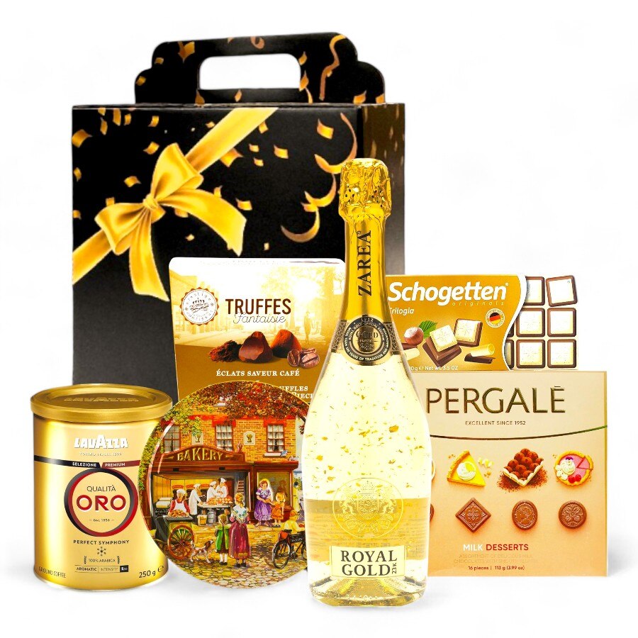 Pachet Cadou Elegant Royal Gold Celebration - CADOURI RAFINATE