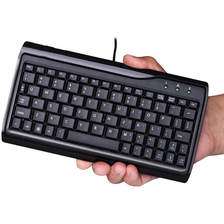 Szuper Mini vezetékes USB BGHYHYHI billentyűzet, 78 gombos, méretei 22x11,8x1,9 cm, hordozható