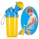 Olita portabila pentru copii, capacitate 500ml, material ABS, galben/albastru