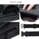 Geanta pentru unelte de frizerie, Cozevdnt, piele PU, 6 buzunare, neagra, 24x20x21.5cm