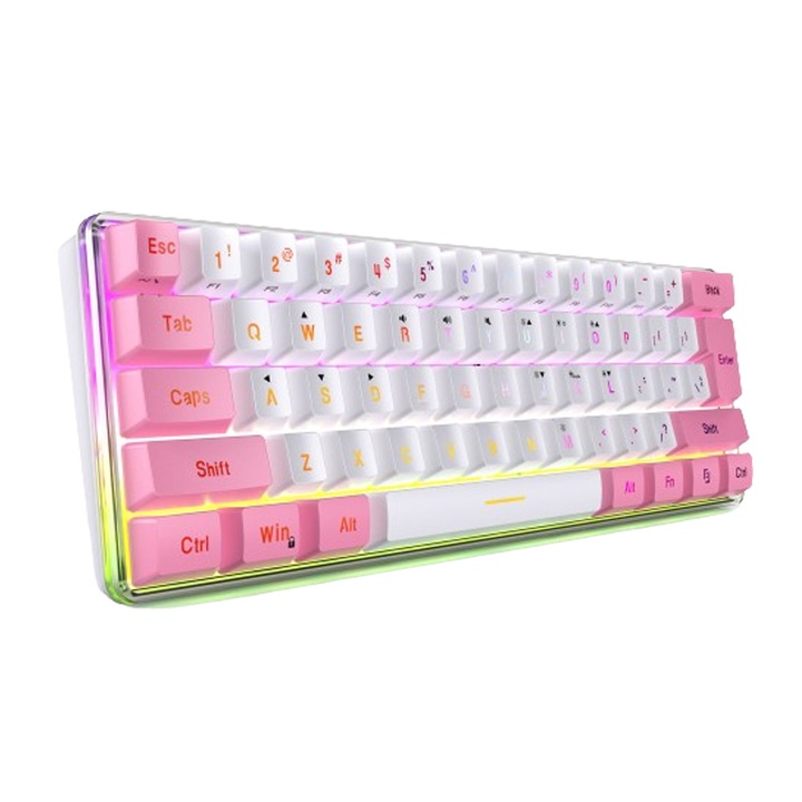 60% компактна клавиатура, персонализирано RGB осветление, за игри