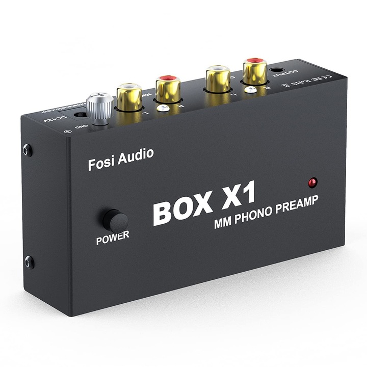 Аудио усилвател Fosi Audio Box, 4K, връзка с различни устройства, DC 12V захранване