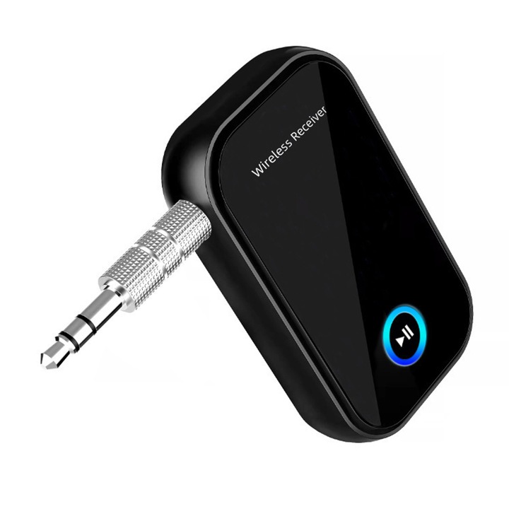 Bluetooth адаптер за кола, 3.5 мм аудио приемник, разговори със свободни ръце, за слушалки/кабелно аудио
