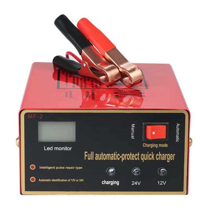 Incarcator inteligent AMRINUGL cu display LCD, 2 moduri de incarcare, protectie multi-siguranta