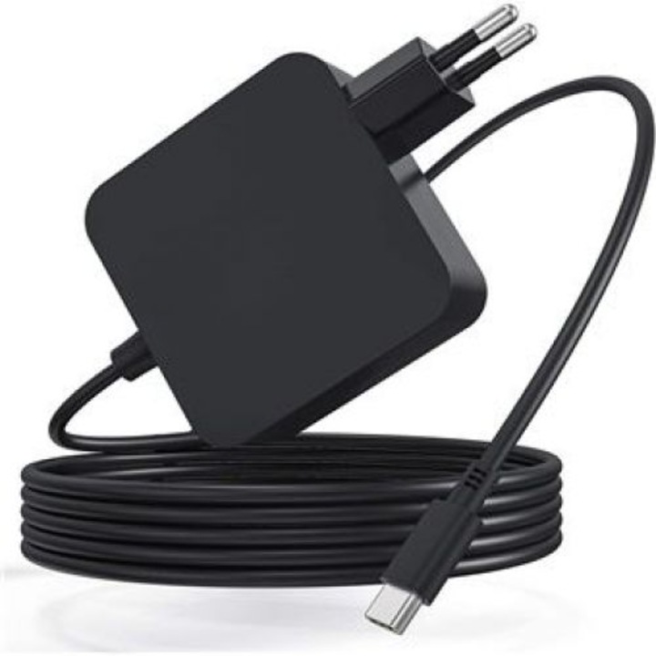 HERUSI 65W USB C laptop töltő 1.8m fekete