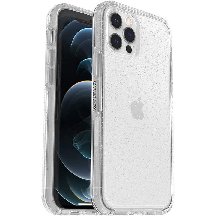 Husa protectie telefon, OtterBox, Policarbonat, Pentru iPhone 12/12 Pro, Transparent