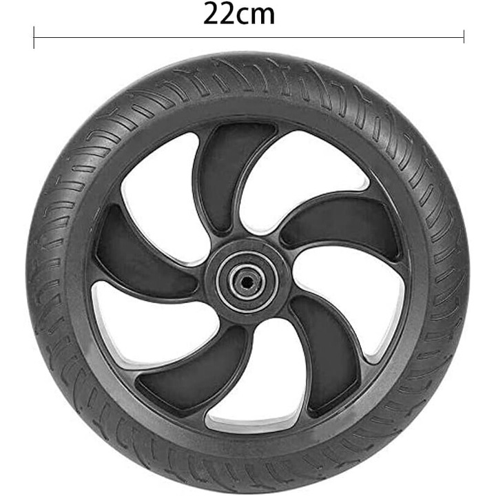 Roata din spate de schimb pentru trotineta electrica Kugoo S1 S2 S3, 8 inch, cauciuc, rezistenta la perforare