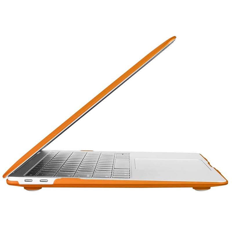 Carcasa laptop, compatibila Apple MacBook Pro 13 inch, policlorura de vinil, portocaliu