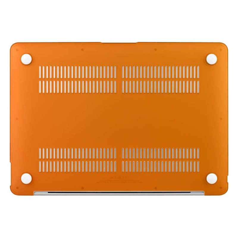 Carcasa laptop, compatibila Apple MacBook Pro 13 inch, policlorura de vinil, portocaliu