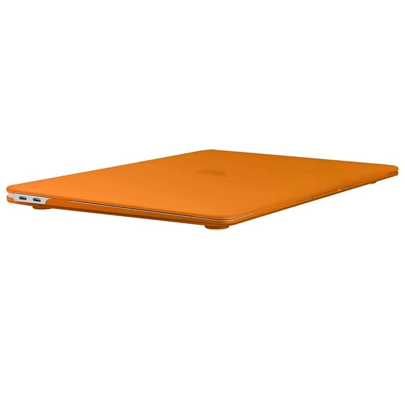 Carcasa laptop, compatibila Apple MacBook Pro 13 inch, policlorura de vinil, portocaliu