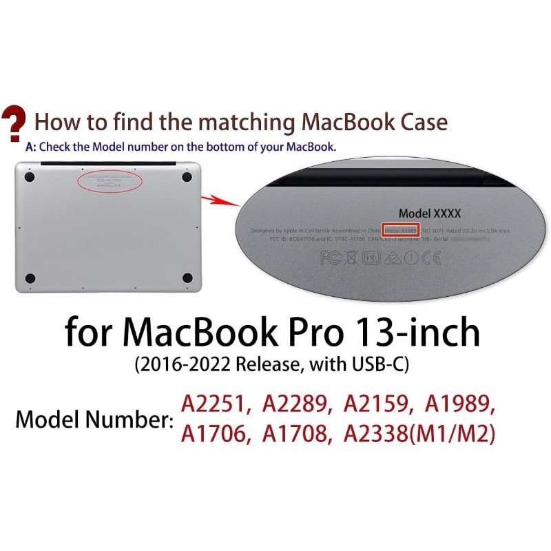 Carcasa laptop, compatibila Apple MacBook Pro 13 inch, policlorura de vinil, portocaliu