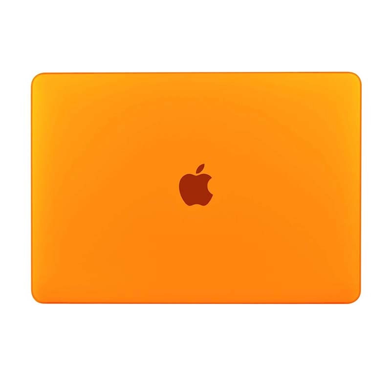 Carcasa laptop, compatibila Apple MacBook Pro 13 inch, policlorura de vinil, portocaliu