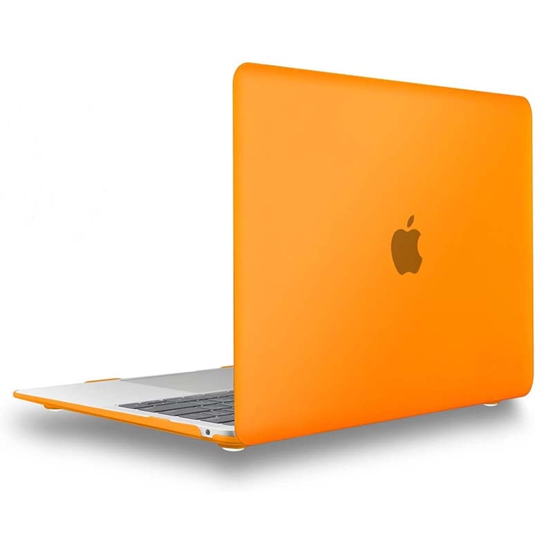Carcasa laptop, compatibila Apple MacBook Pro 13 inch, policlorura de vinil, portocaliu