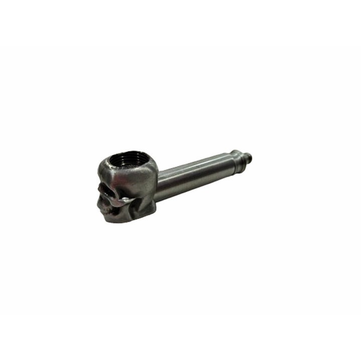 Pipa pentru accesorii, tip craniu, metal