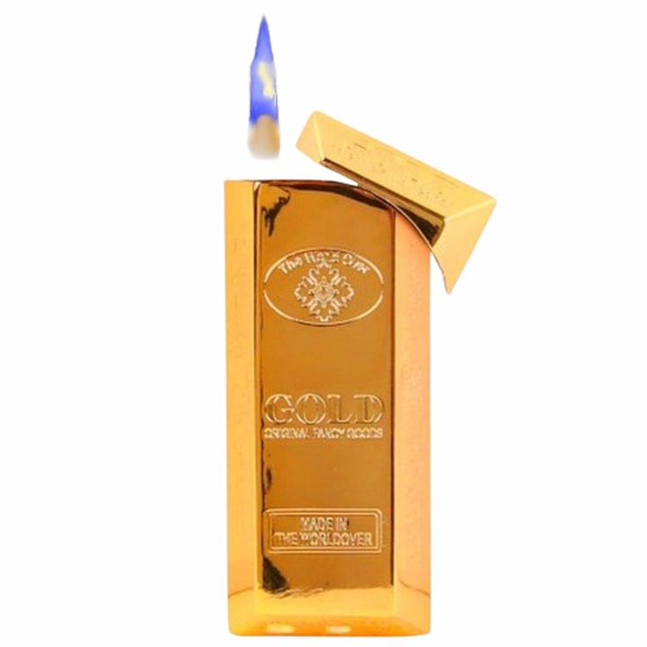 Tija pentru bricheta, tip gaz, auriu