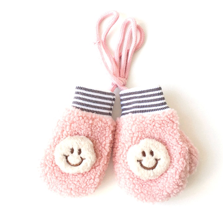 Manusi pentru copii, BGHYHYHI, Poliester, 0-3 ani, Roz