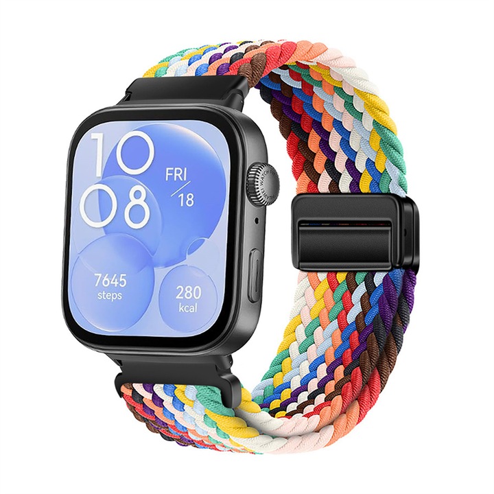 Huawei Watch Fit 3-mal kompatibilis szíj, mágneses záródású, többszínű