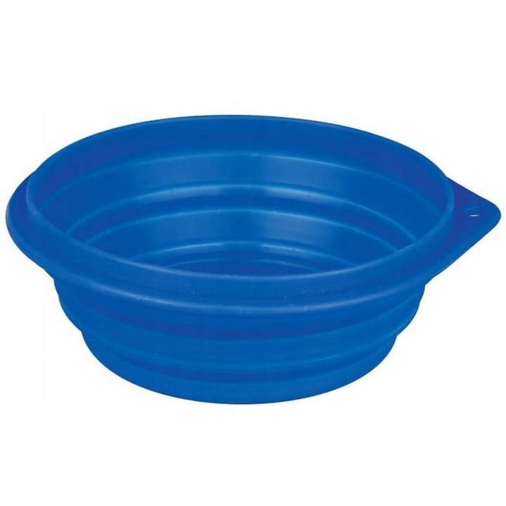 Bol de calatorie pliabil Trixie, silicon, 500ml, multicolor, 14cm