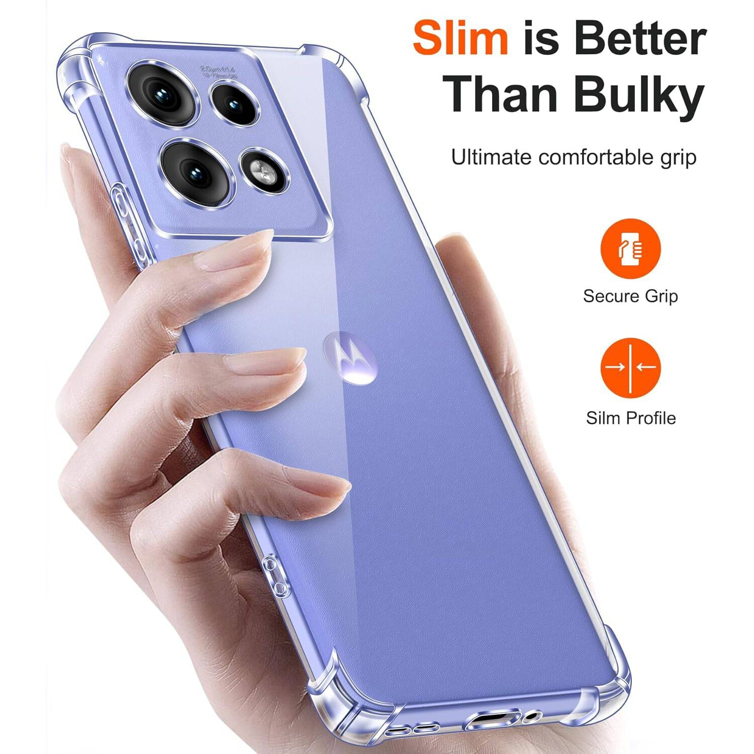Husa pentru Motorola Edge 50 NEO Anti-Shock 1.5mm Reinforced 4 corners transparent