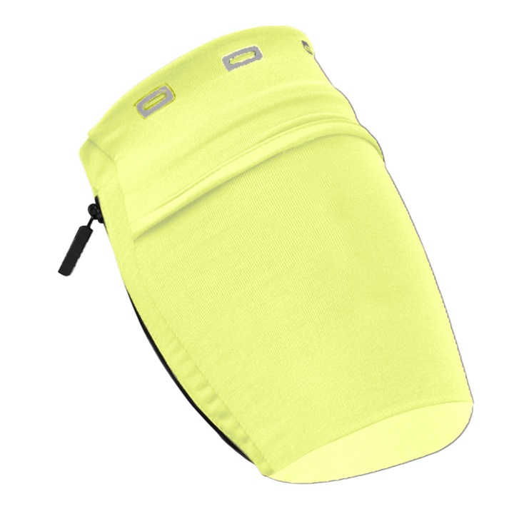 Uniszex rugalmas sporttáska, fényvisszaverő dizájnnal, telefonhoz, kültéri tevékenységekhez