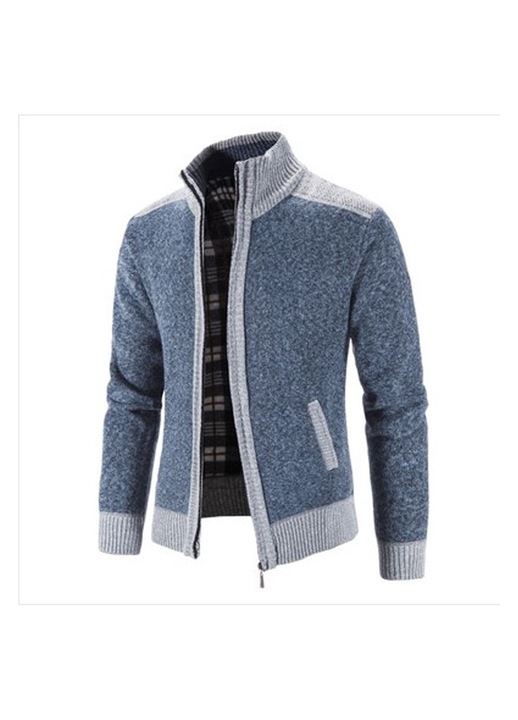 Férfi kardigán, BGHYHYHI, poliészter, szürke, M