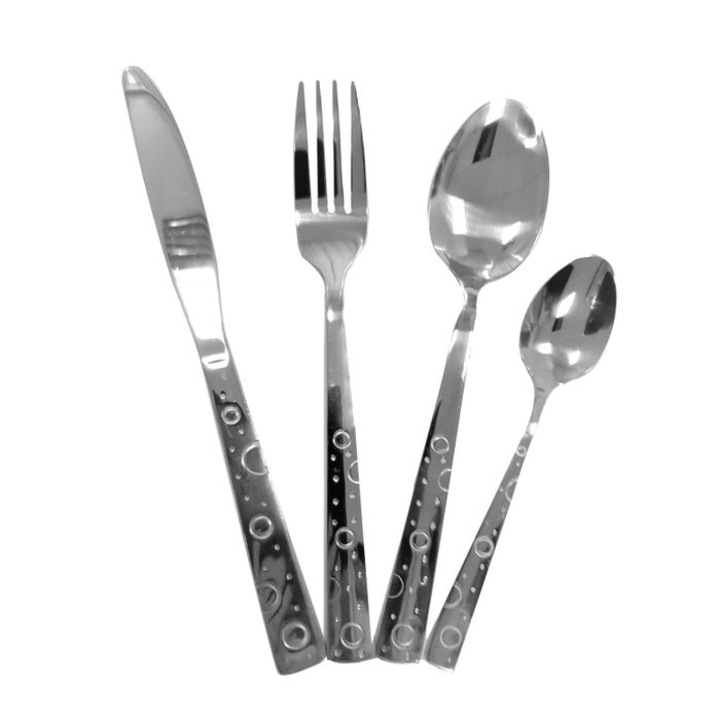 Tacamuri Icos Celia, inox, set 24 piese
