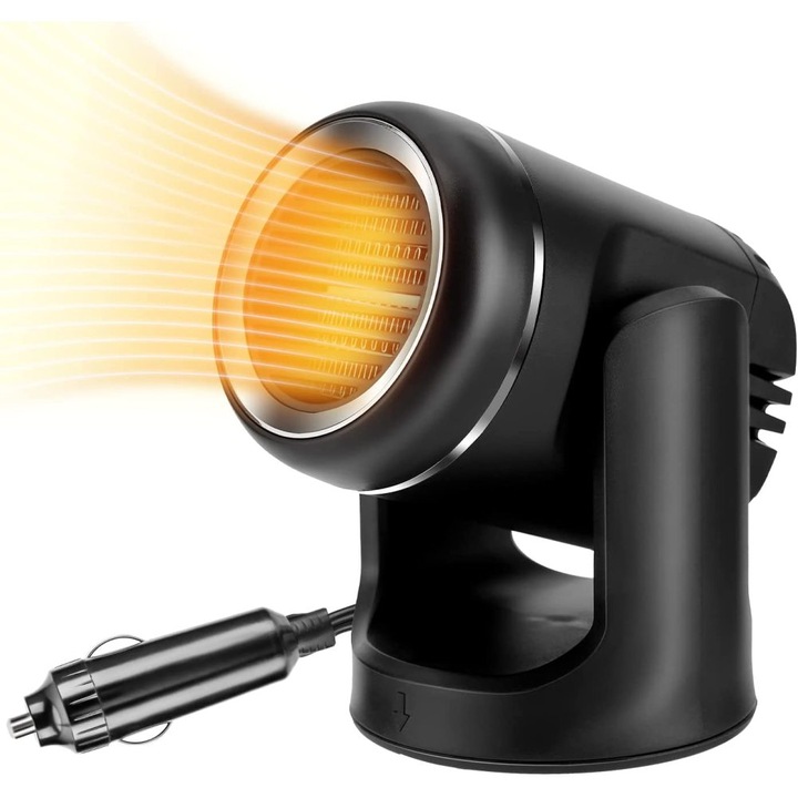 Aeroterma auto, 130W, 12V, negru