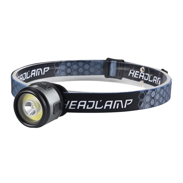 Челник, QttvbTna, USB презареждаем, магнит, LED, черен